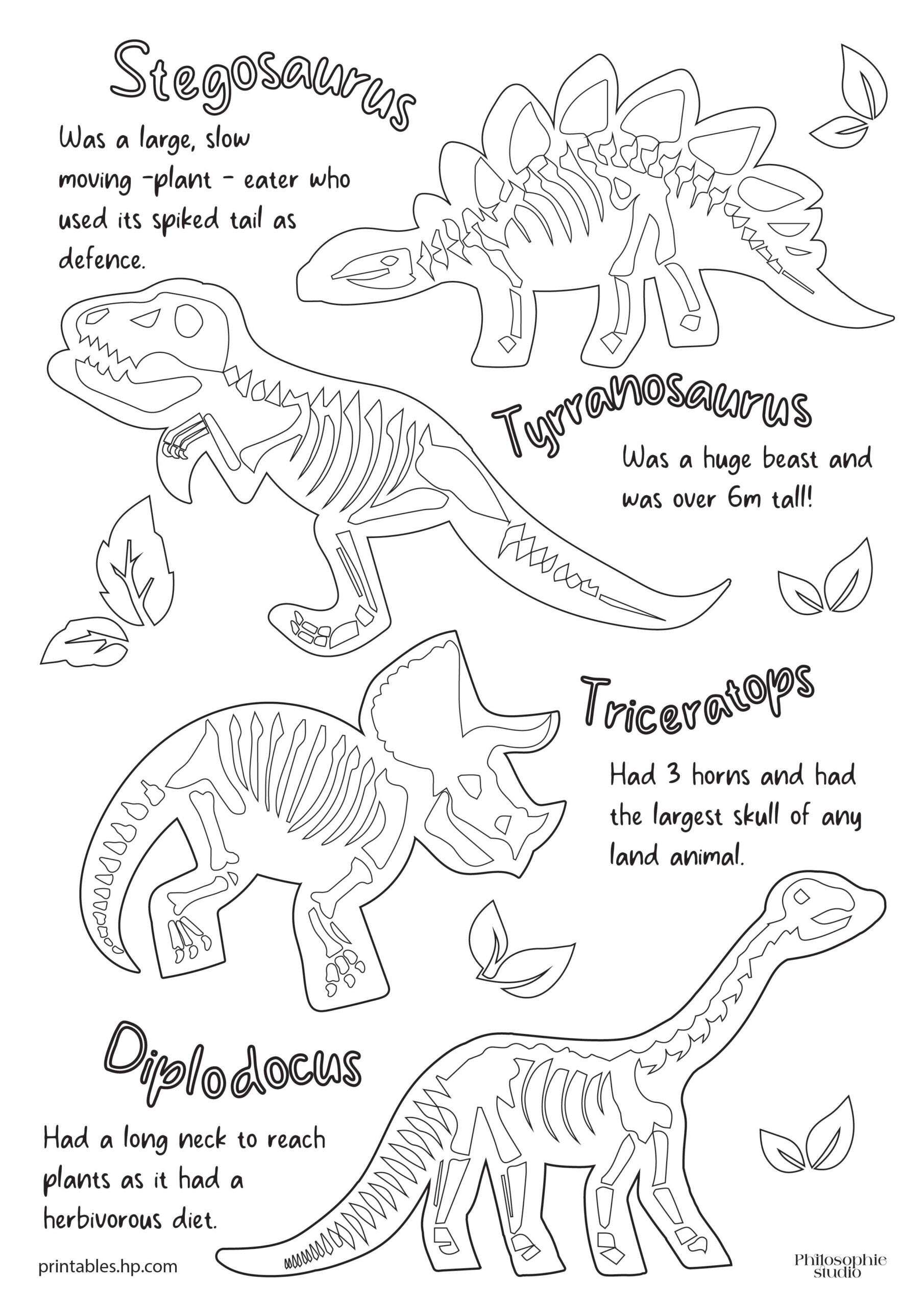 coloring pages of dinosaurs for preschoolers