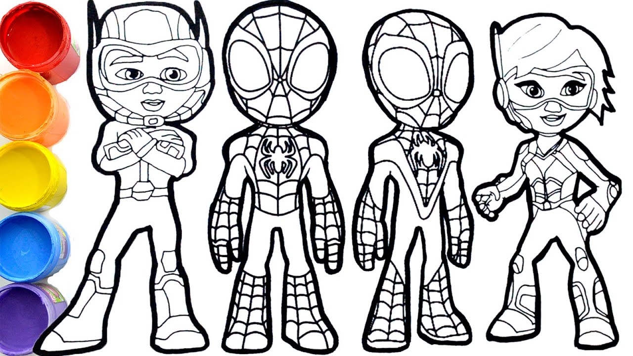  COLORING Marvel s Spidey And His Amazing Friends Season 2 Disney Jr YouTube