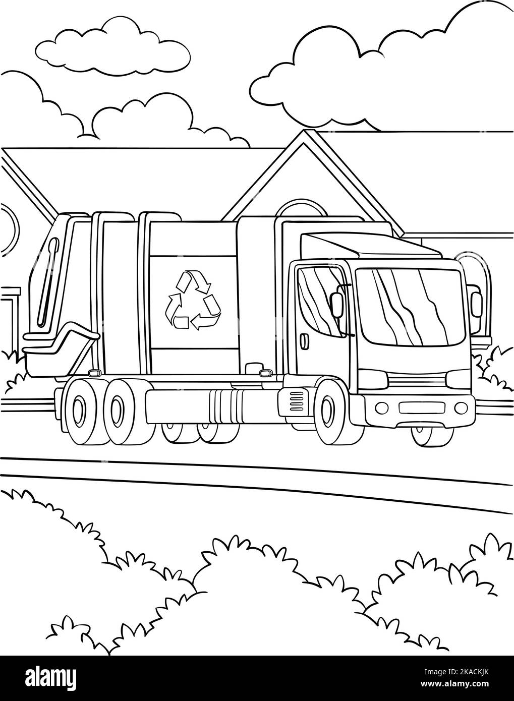 trash truck coloring page trash truck coloring page