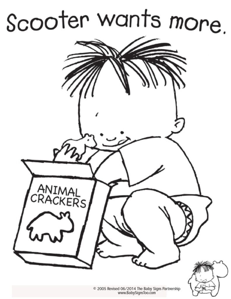 Coloring Pages Baby Signs