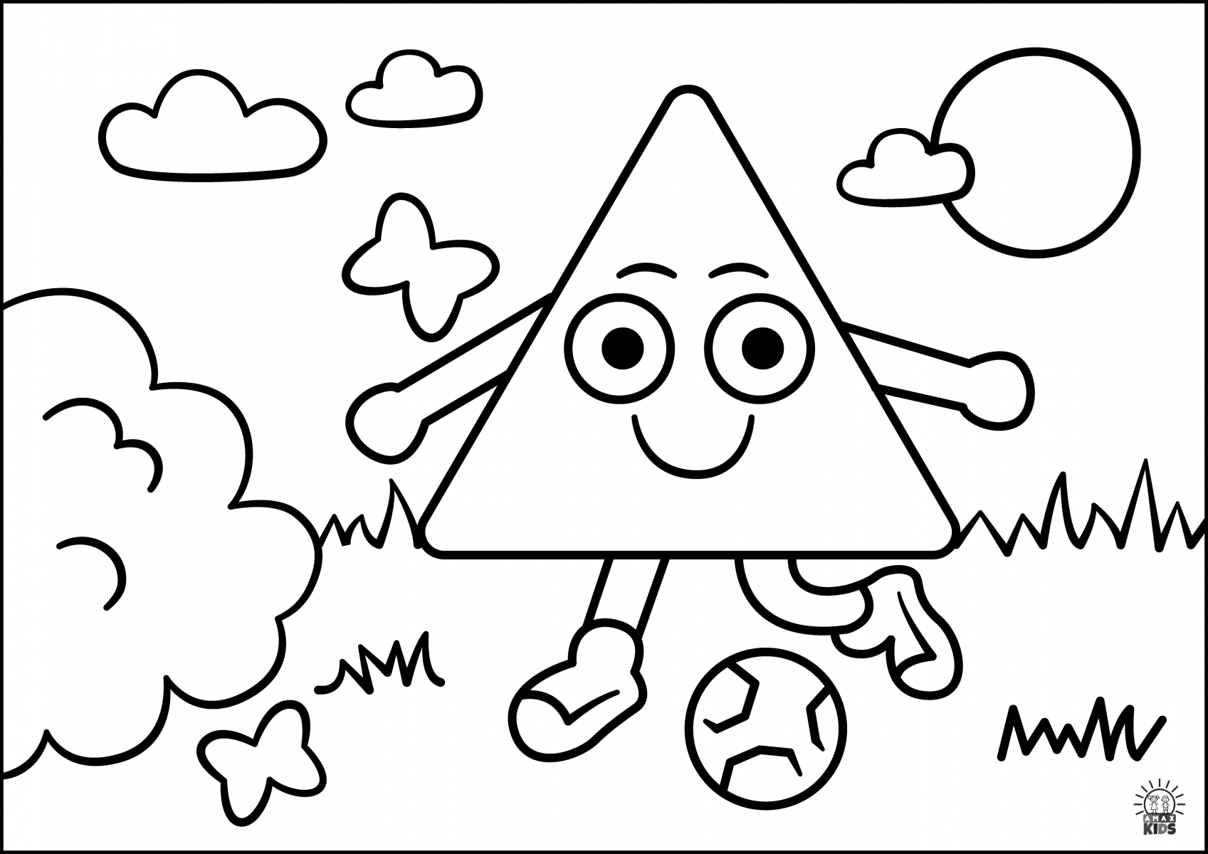 Coloring Pages For Kids Shapes Amax Kids