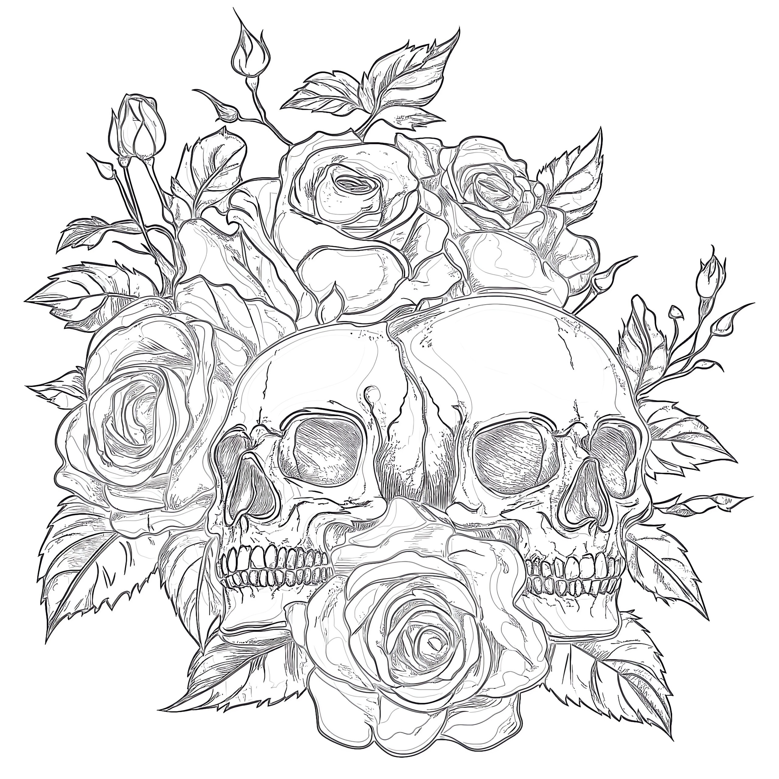 Coloring Pages Of Skulls And Roses Coloring Pages Mimi Panda
