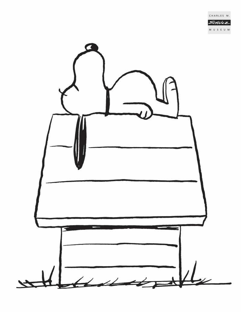 coloring pages snoopy