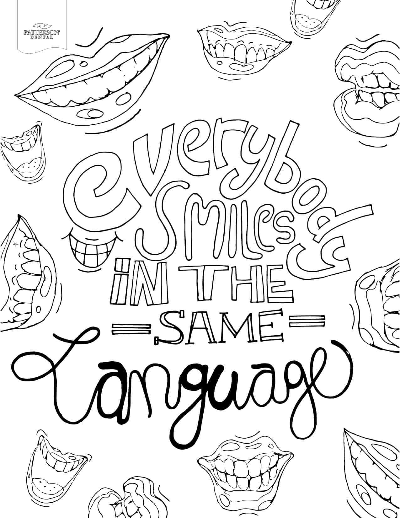 Colouring Sheets Community Dental Services