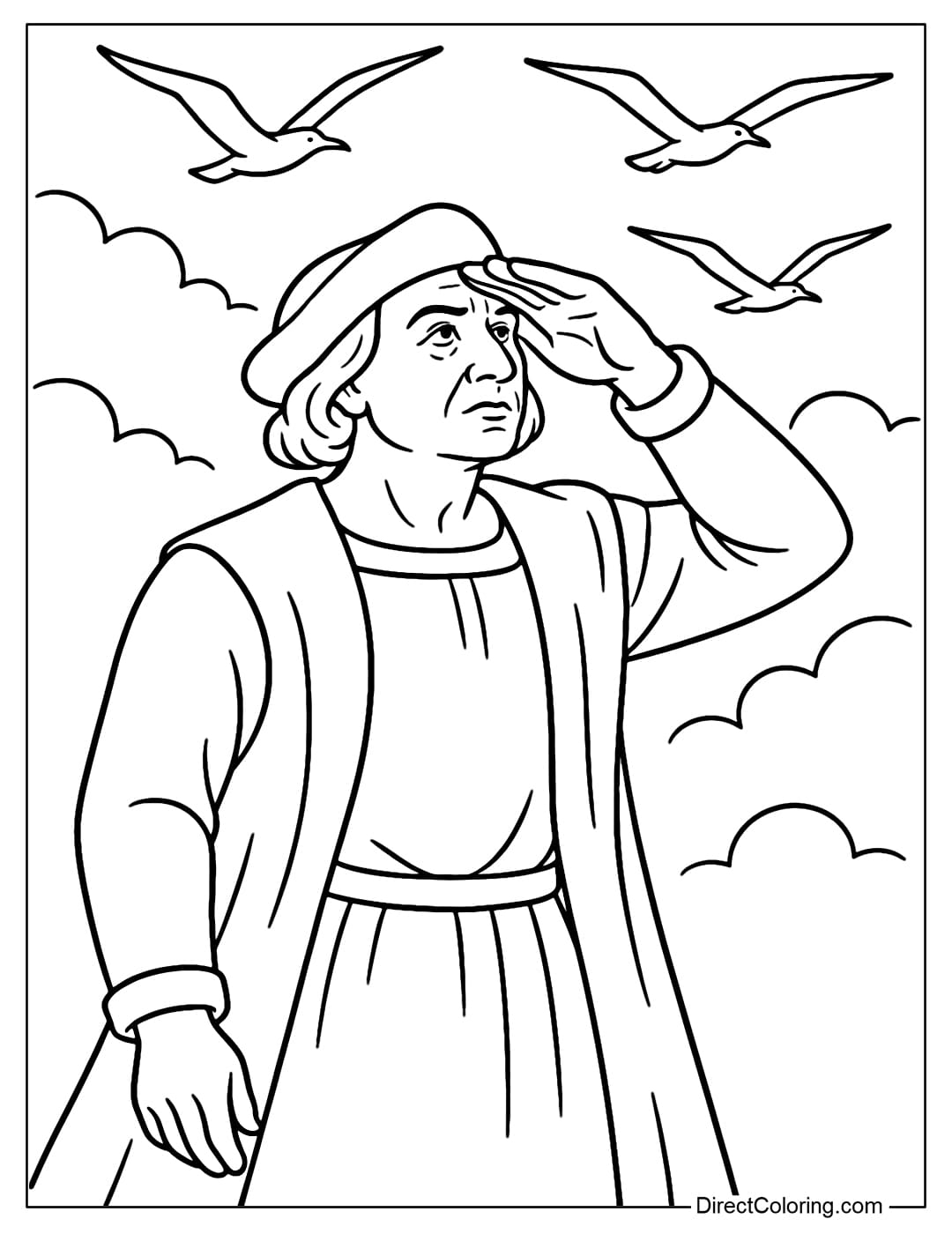 Columbus Day Coloring Pages Free PDF To Download And Print