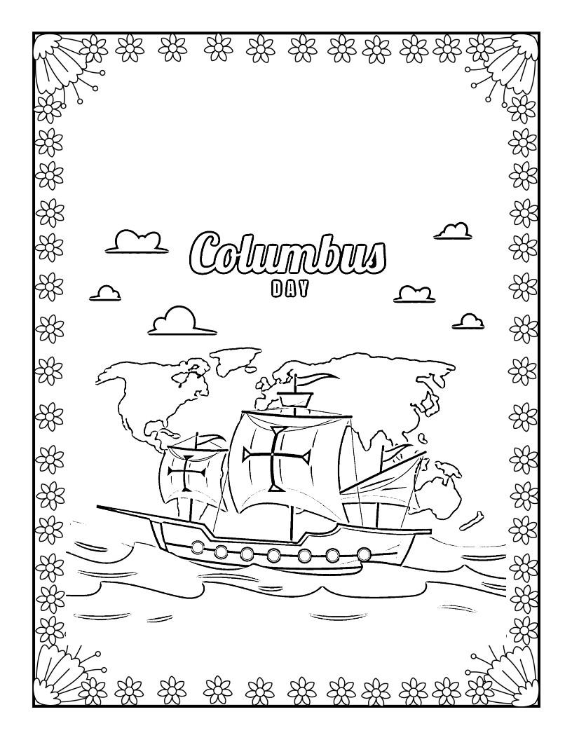 Columbus Day Coloring Printable 30 Sheets Indigenous Peoples Day Activity Holiday Coloring Pages PDF Instant Download Etsy