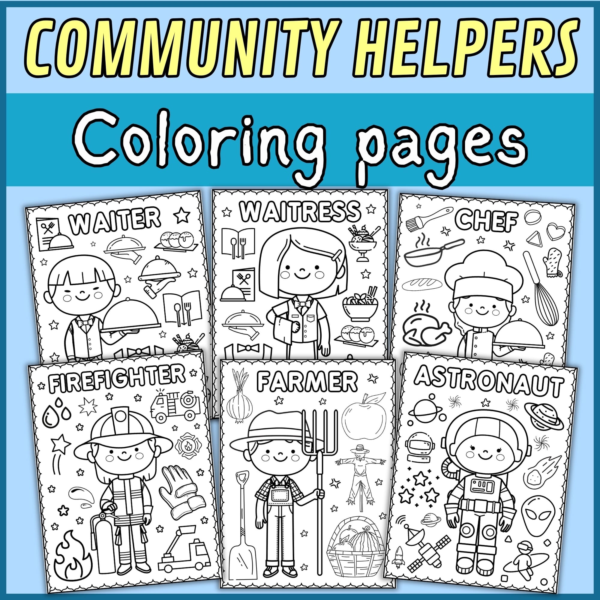 community helpers coloring pages for preschoolers