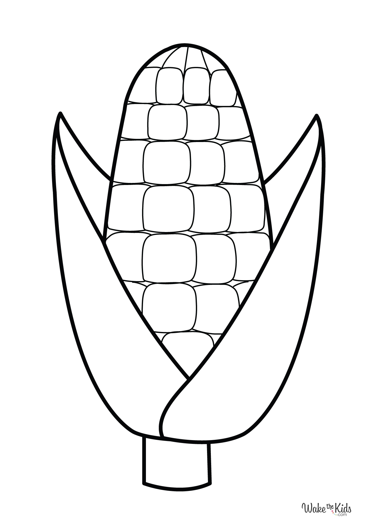 Corn Coloring Pages Free Printable PDFs WakeTheKids