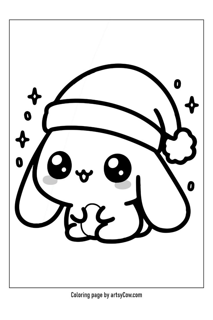 coloring pages christmas animals
