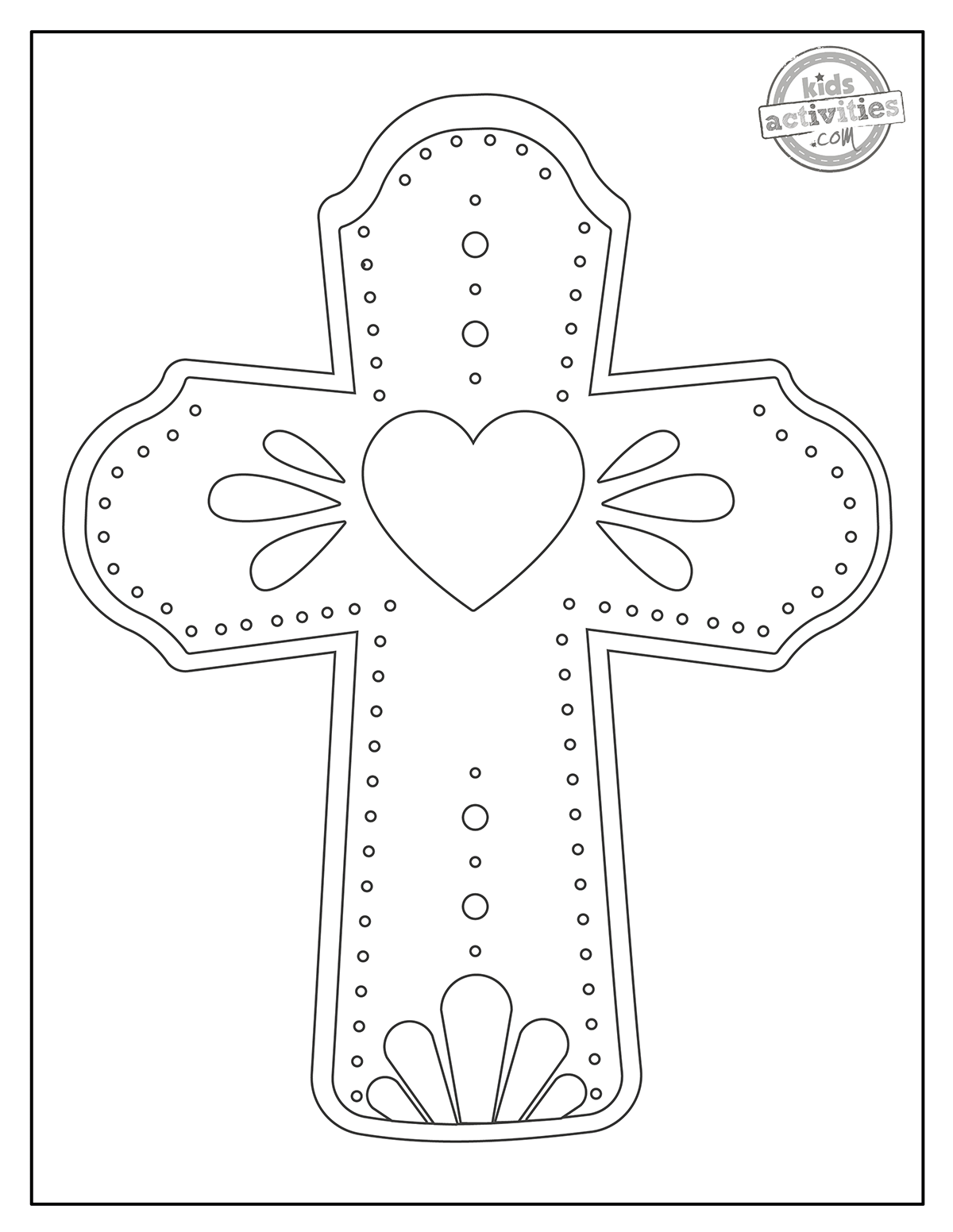 Cross Coloring Pages Kids Activities Blog