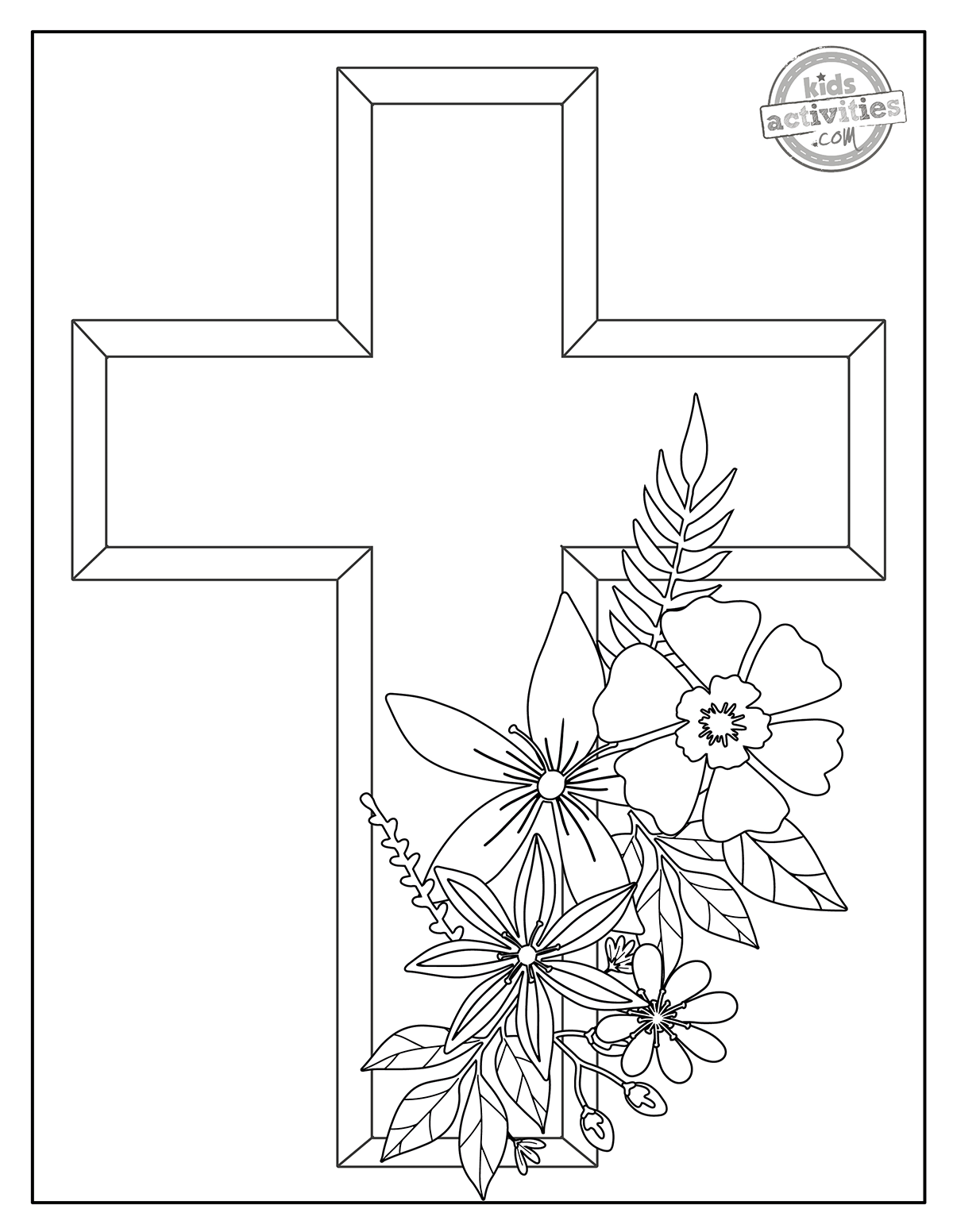 Cross Coloring Pages Kids Activities Blog