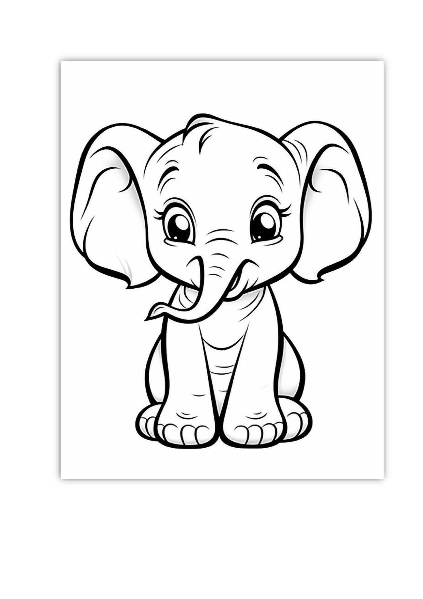 safari animals coloring page