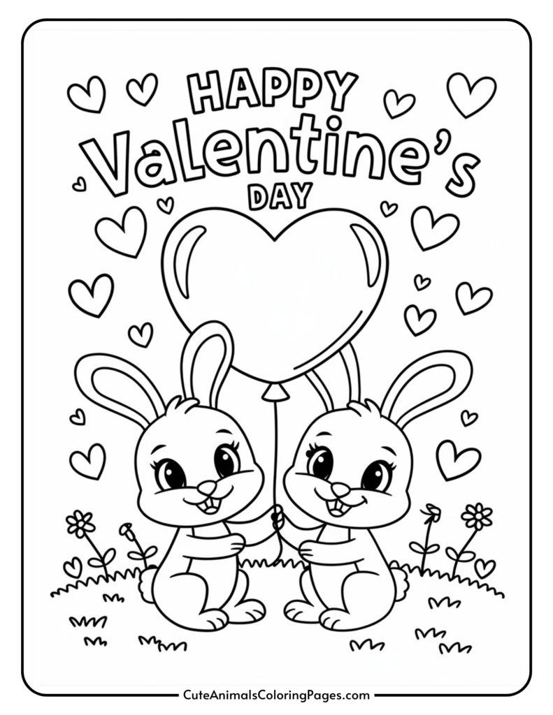Cute Animal Valentine Coloring Pages 8 Free Printables Cute Animals Coloring Pages
