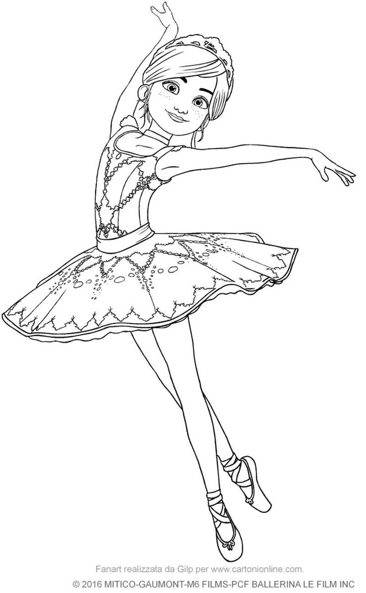 Cute Ballerina Coloring Pages PDF Ideas Coloringfolder