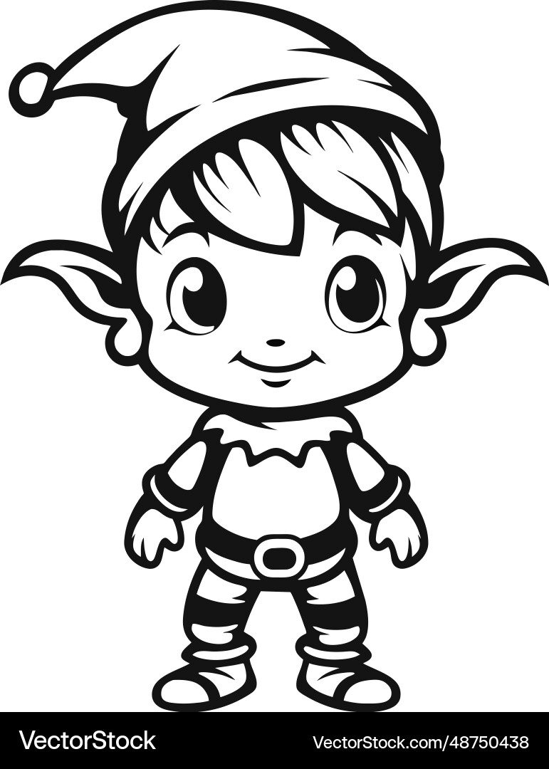 elf coloring page