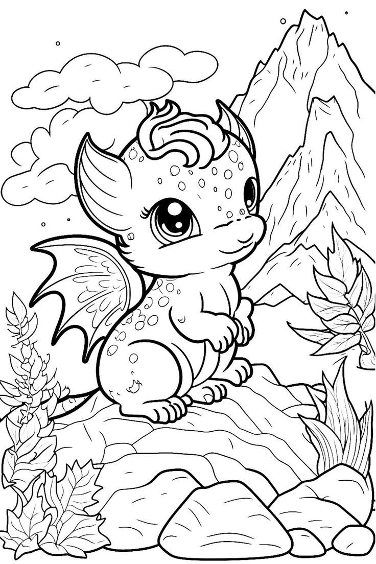 Cute Dragon Coloring Pages Designs By Kemmy