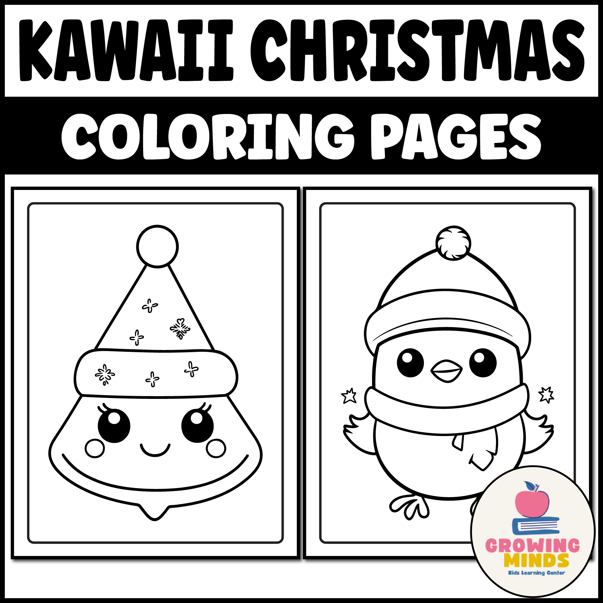 Cute Kawaii Christmas Coloring Pages Christmas Activity Coloring Sheet Made By Teachers