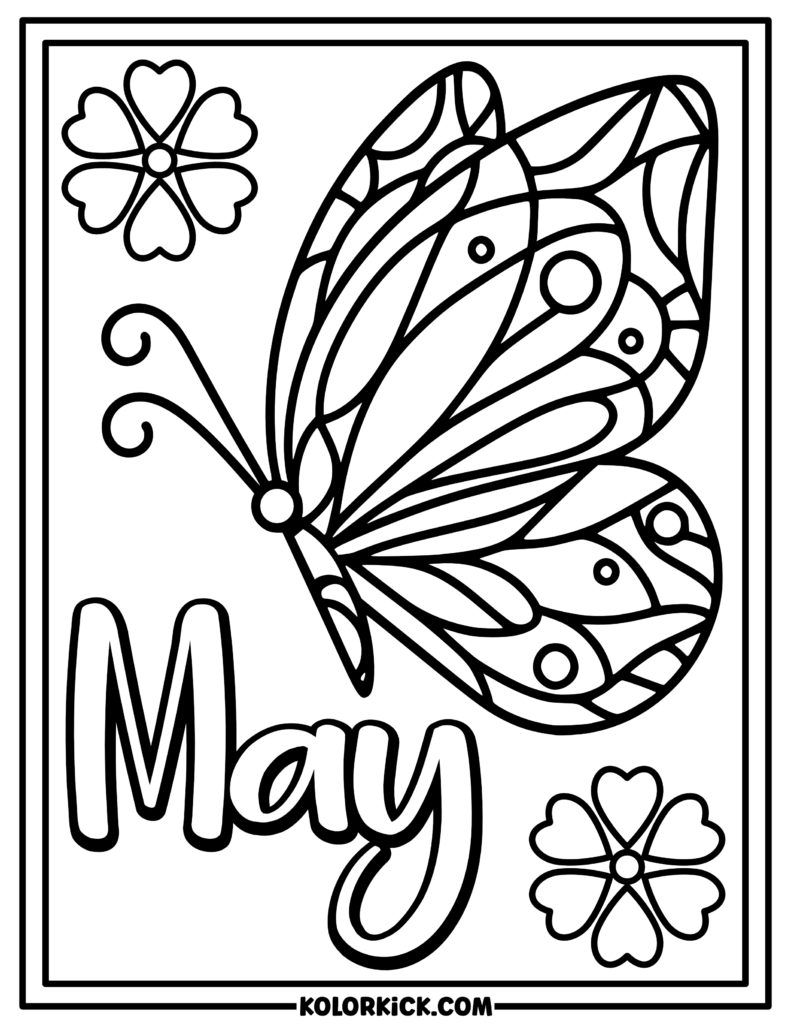 Cute May Coloring Pages 100 Free Printable PDFs 