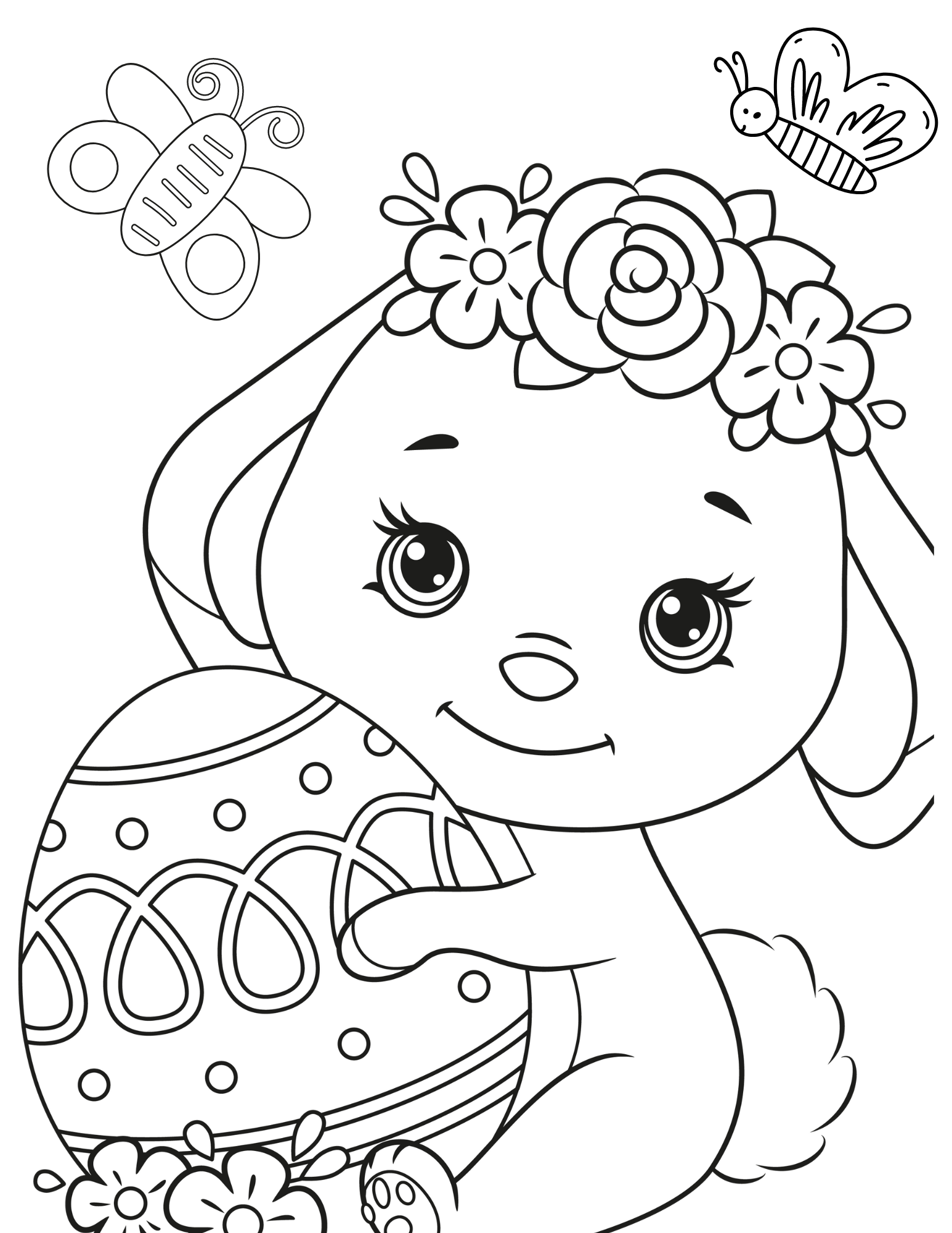 Cute Spring Coloring Pages For Kids And Adults
