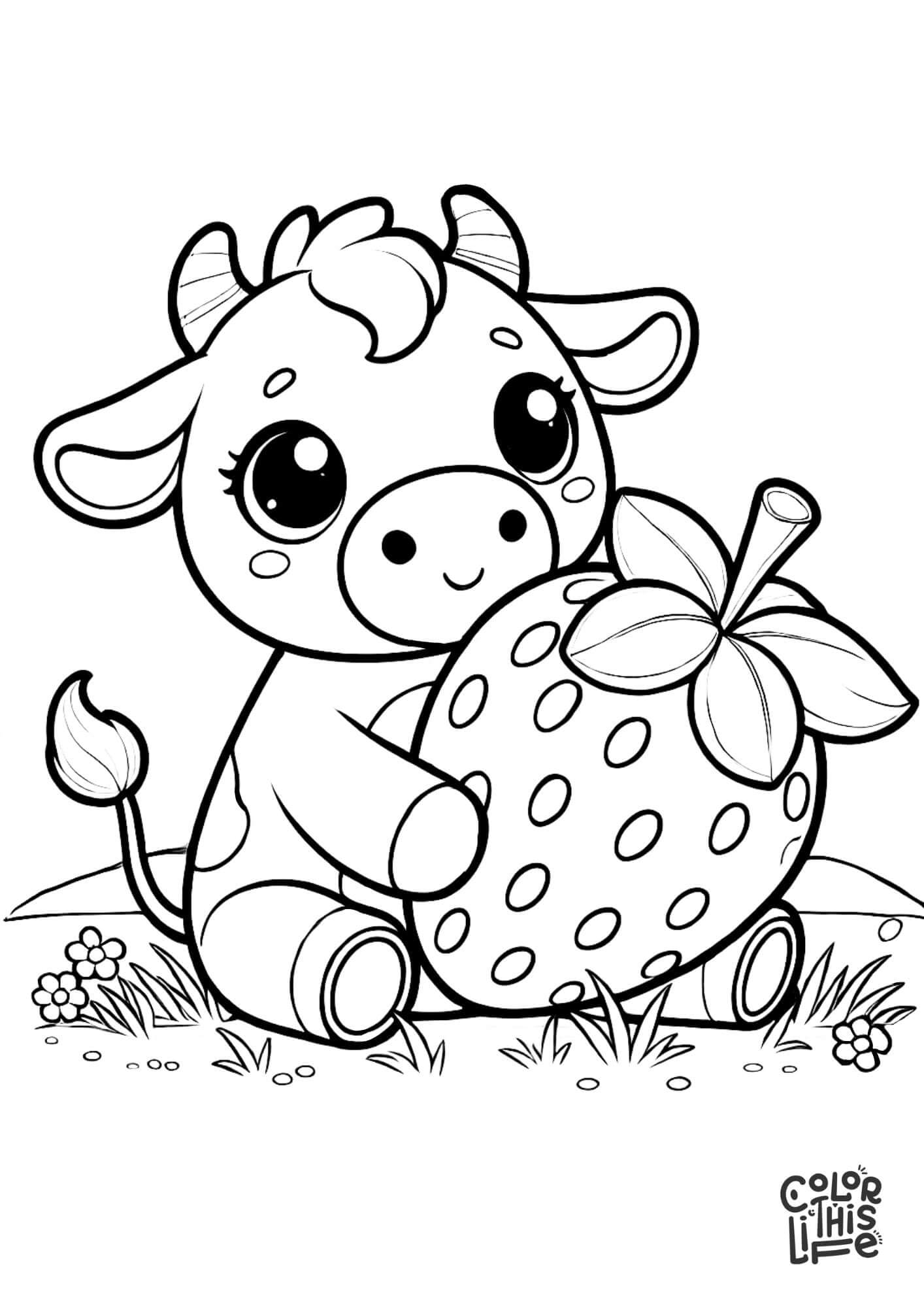 coloring pages for strawberry