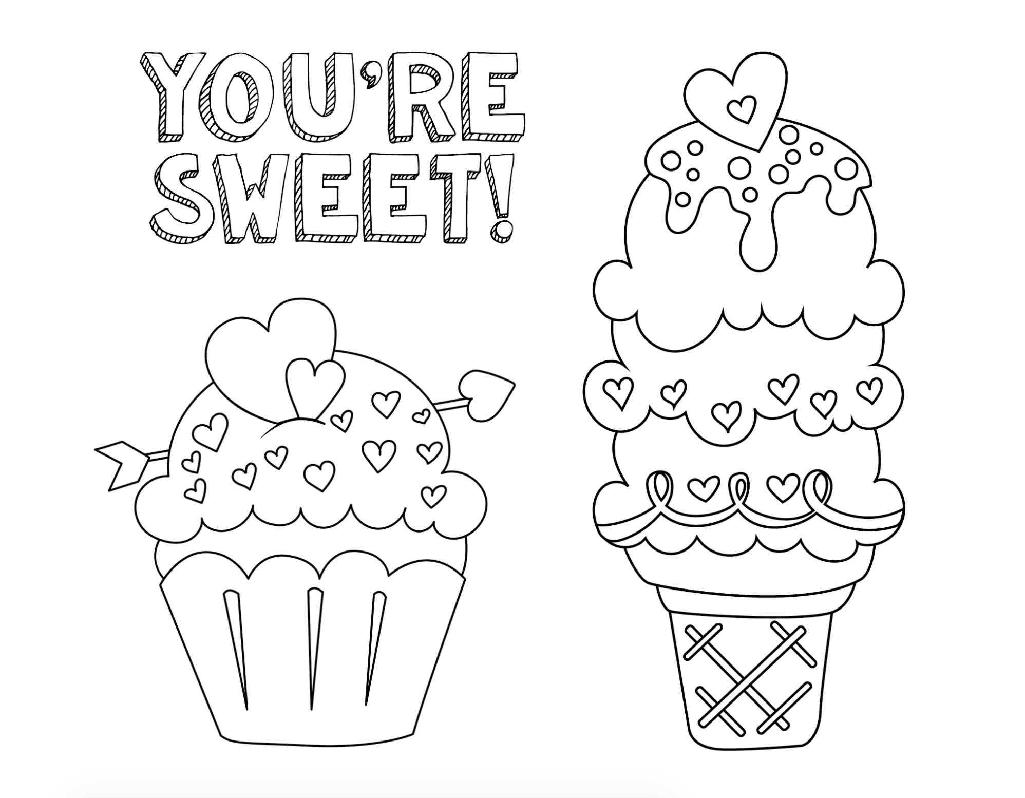 preschool valentine coloring pages