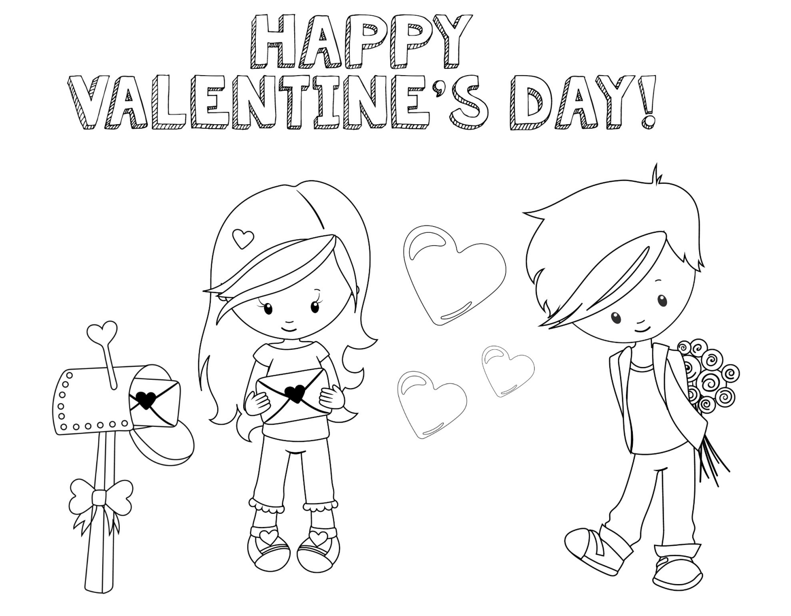 Cute Valentine s Day Coloring Pages For Kids Crazy Little Projects