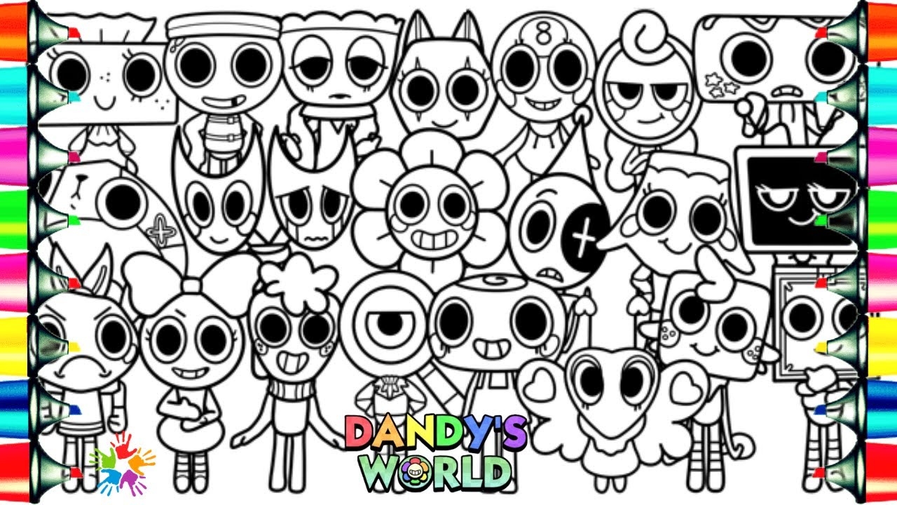 dandy's world coloring page