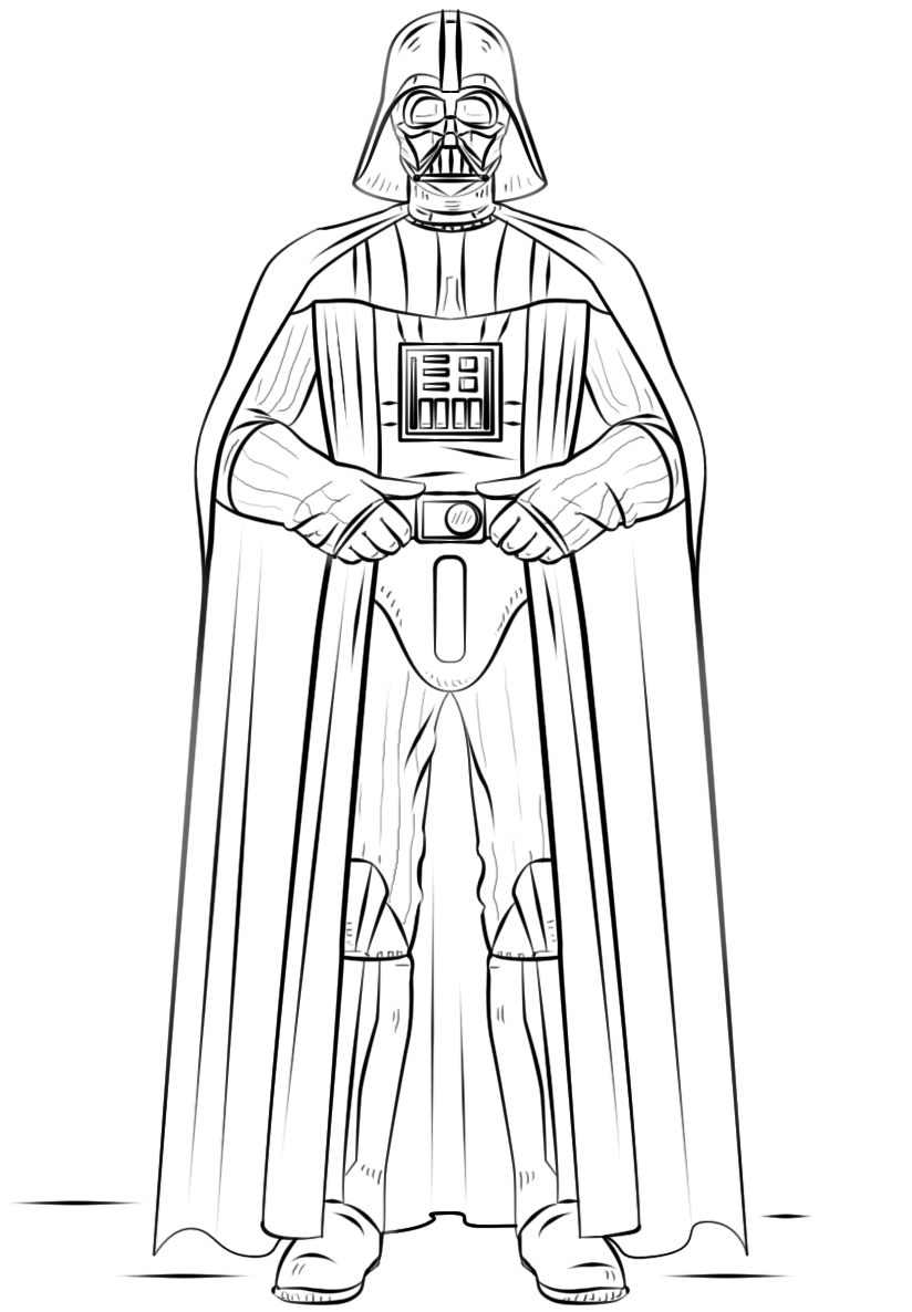Darth Vader Coloring Page Free Printable