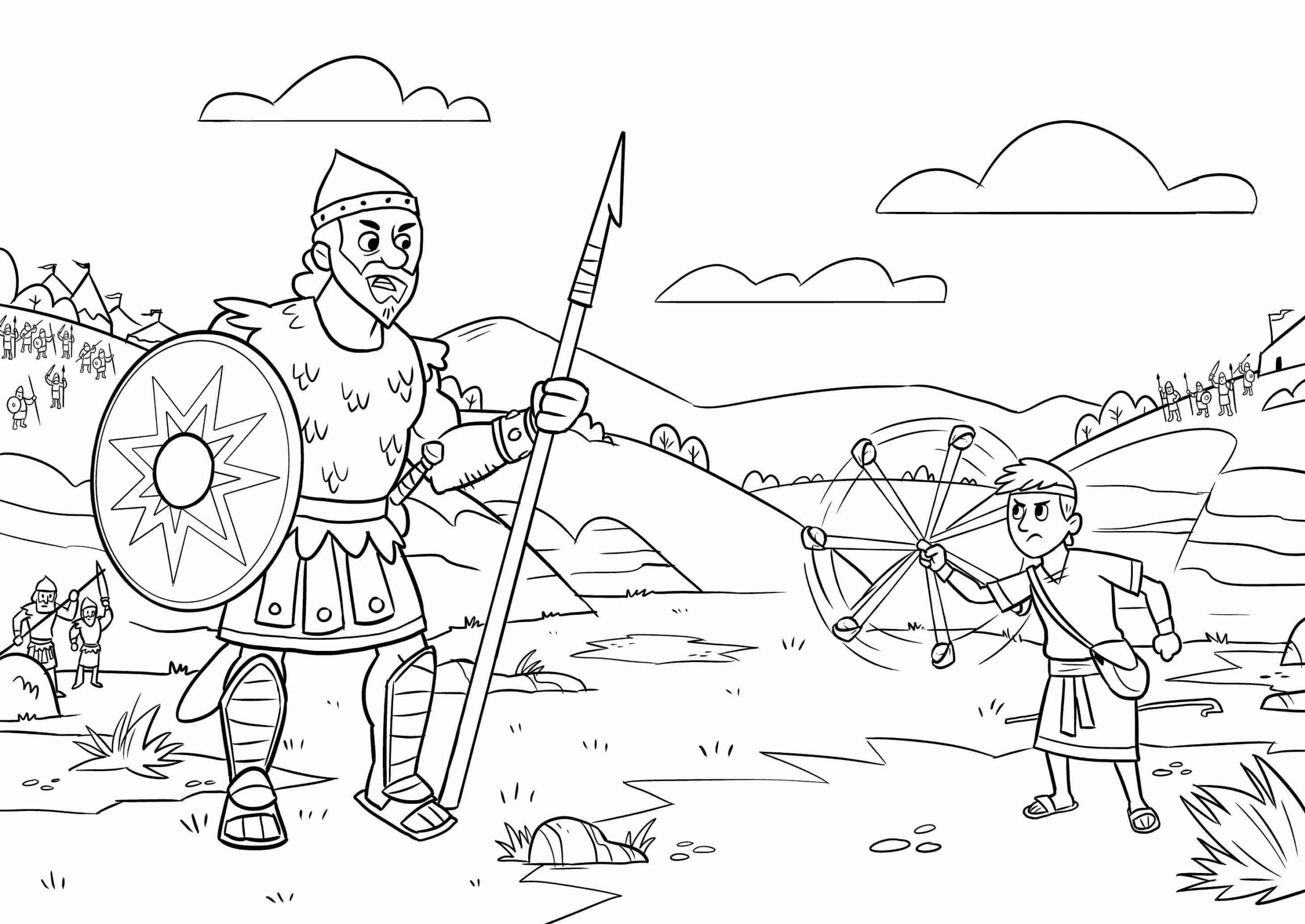 David And Goliath Coloring Pages Best Coloring Pages For Kids