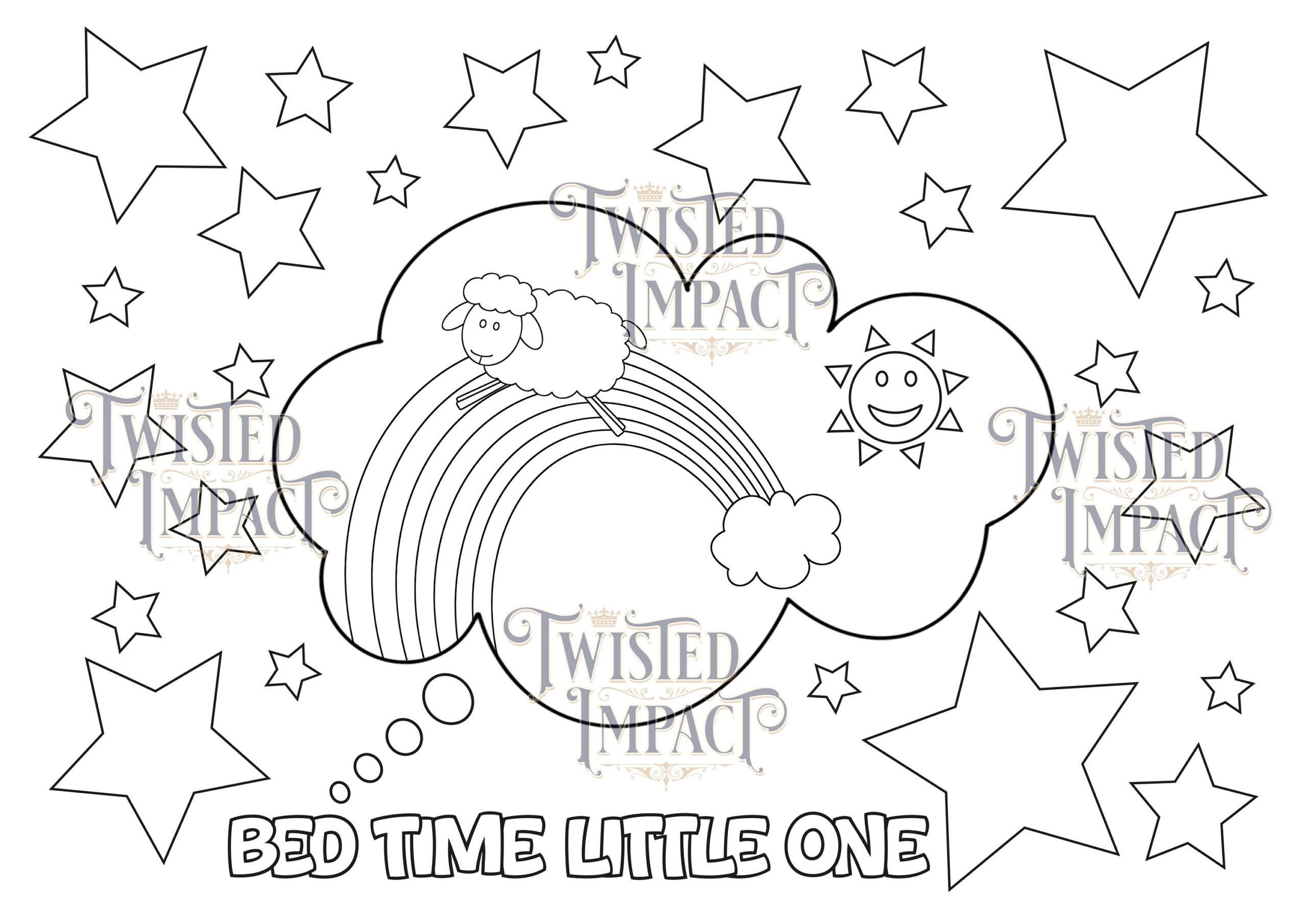 DDLG Colouring Page Bed Time Coloring Page Cute Colour Page Color Ddlg Little One Adult Colouring BDSM Digital Download Printable Etsy
