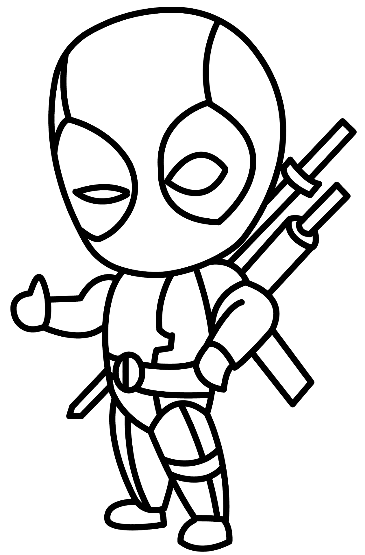 deadpool coloring pages