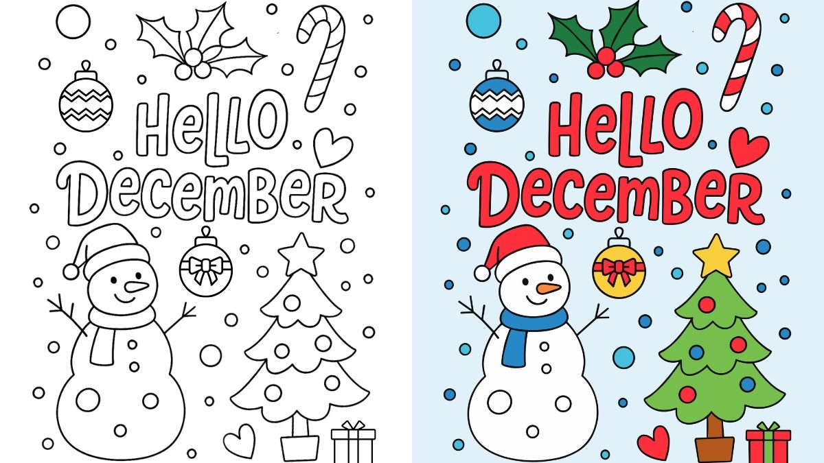 December Coloring Pages 28 Free Printable PDFs