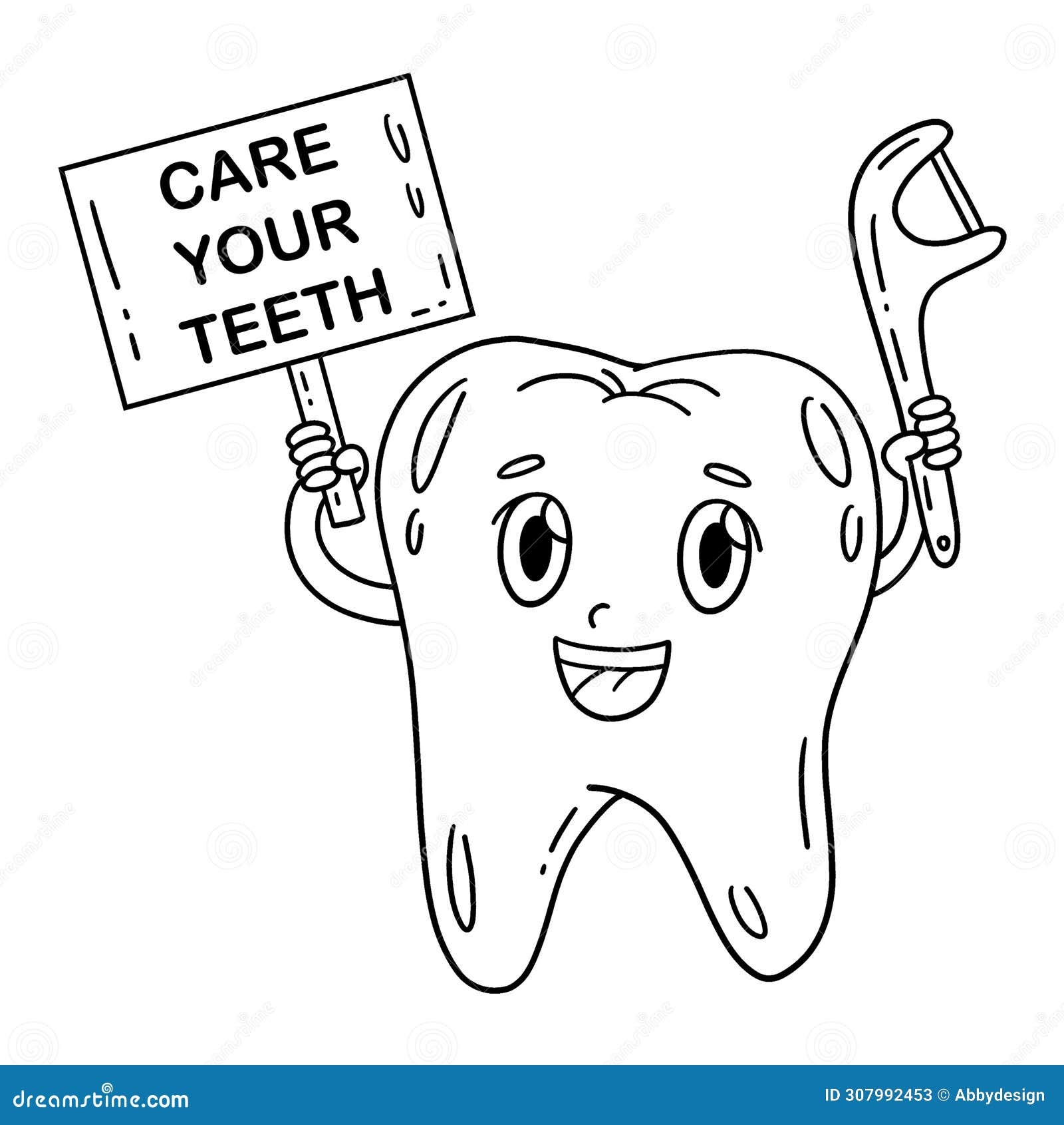 dental health coloring pages for preschool