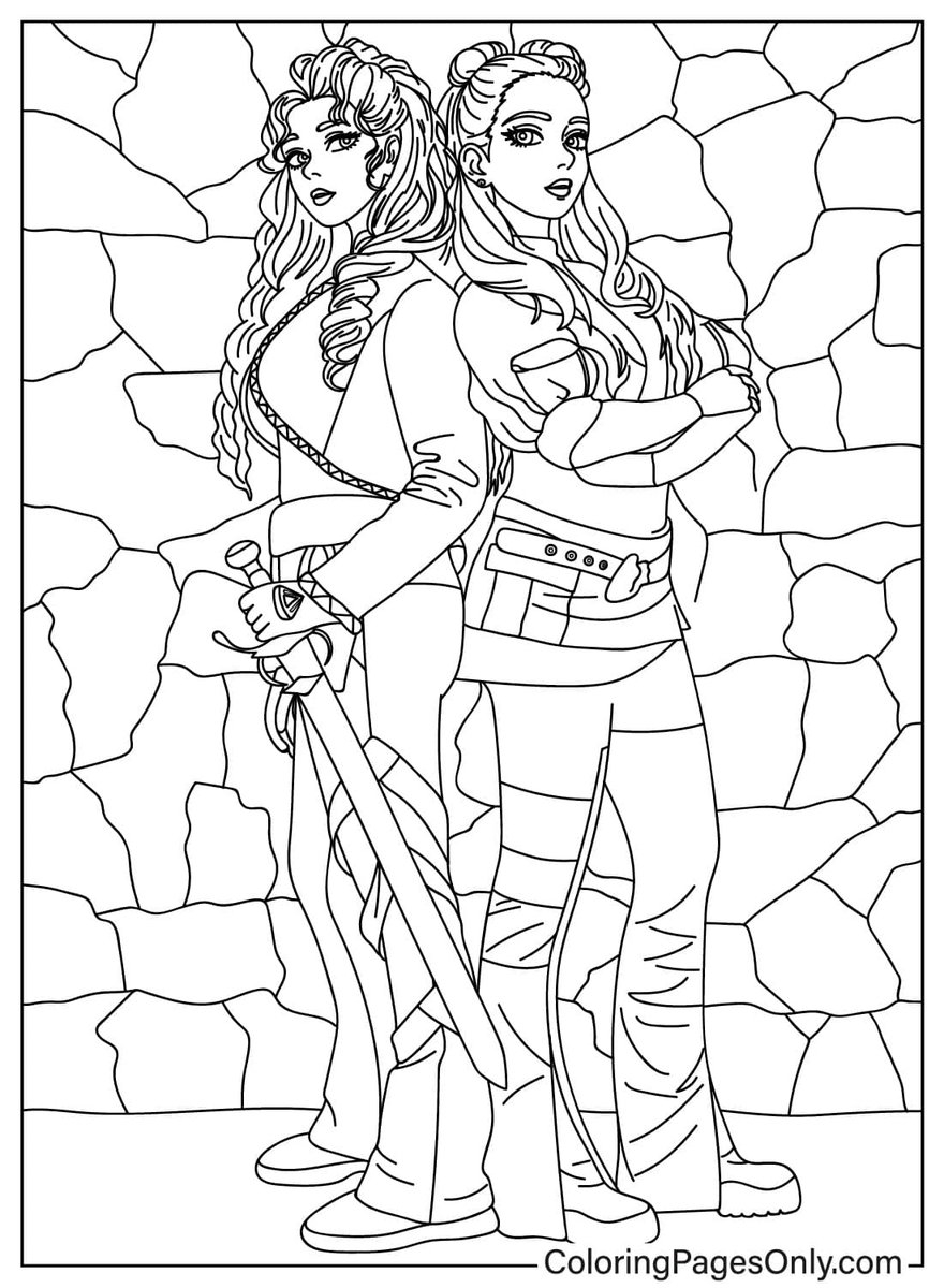 Descendants Coloring Pages Download And Print Free Coloring Pages At Https t co Pvr5GvgEA9 descendants disney Coloringpagesonly Coloringpages ColoringBook art sketch drawing draw illustration Coloring trend Trending Twitter TwitterX