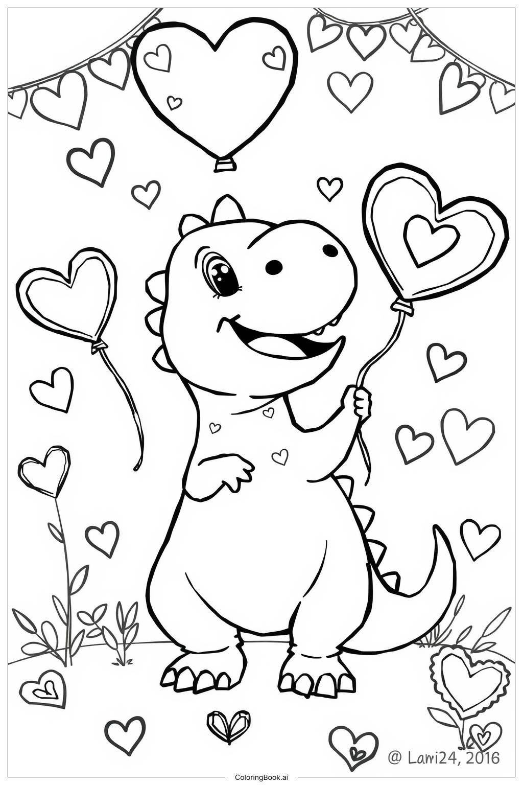 free valentine coloring pages