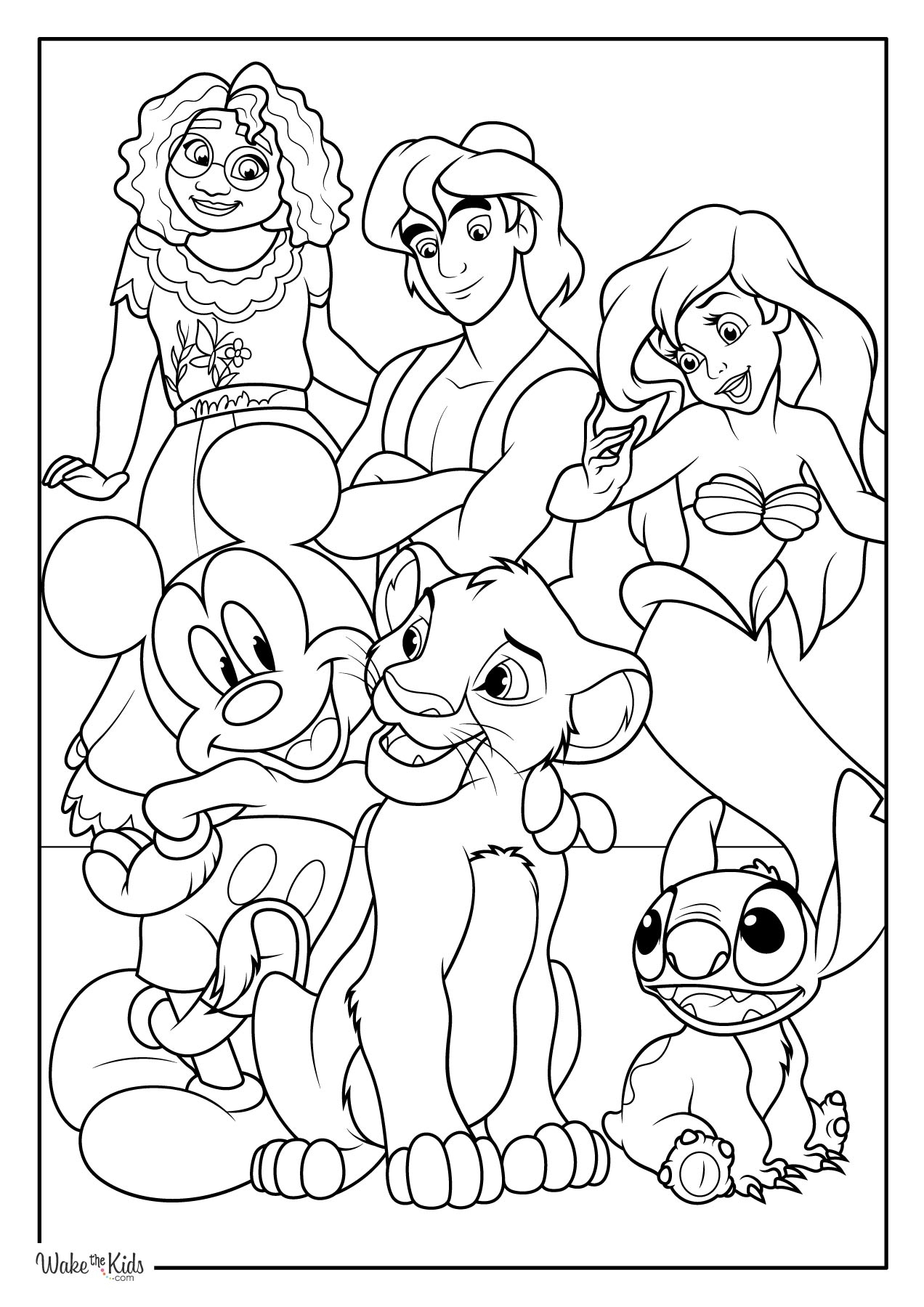 disney animals coloring pages