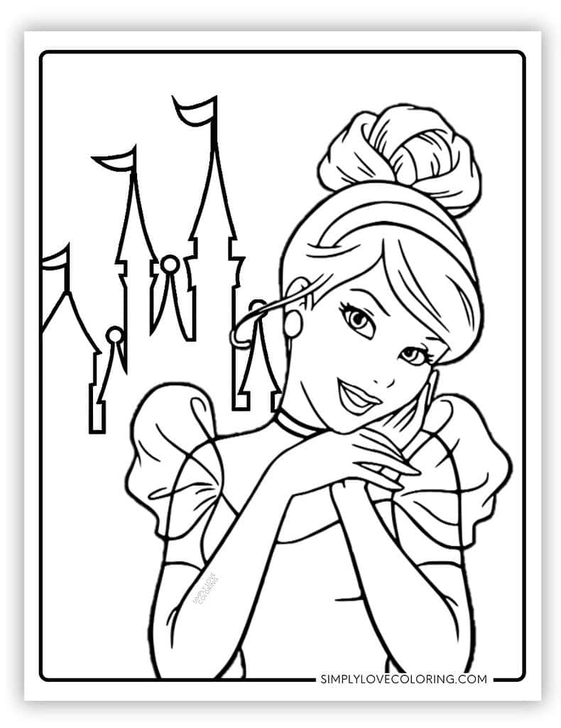 disney princess coloring page