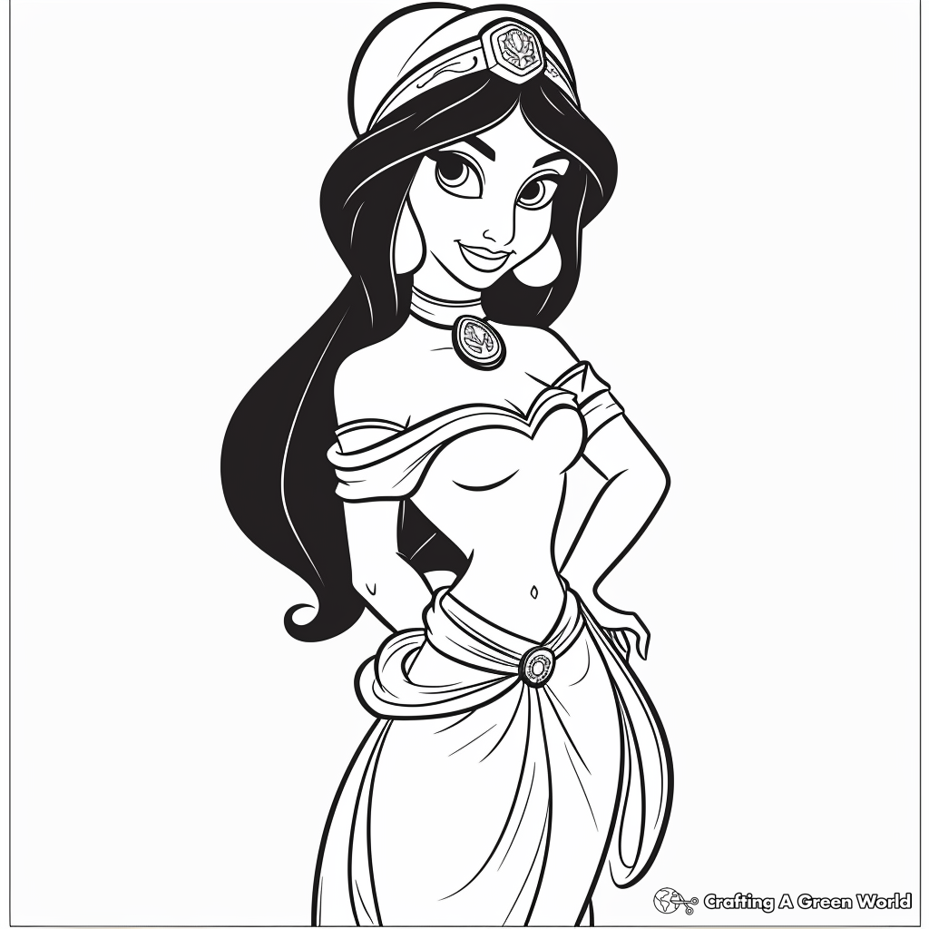 Disney Princess Coloring Pages Free Printable 