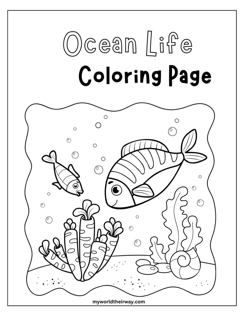 free coloring pages sea animals