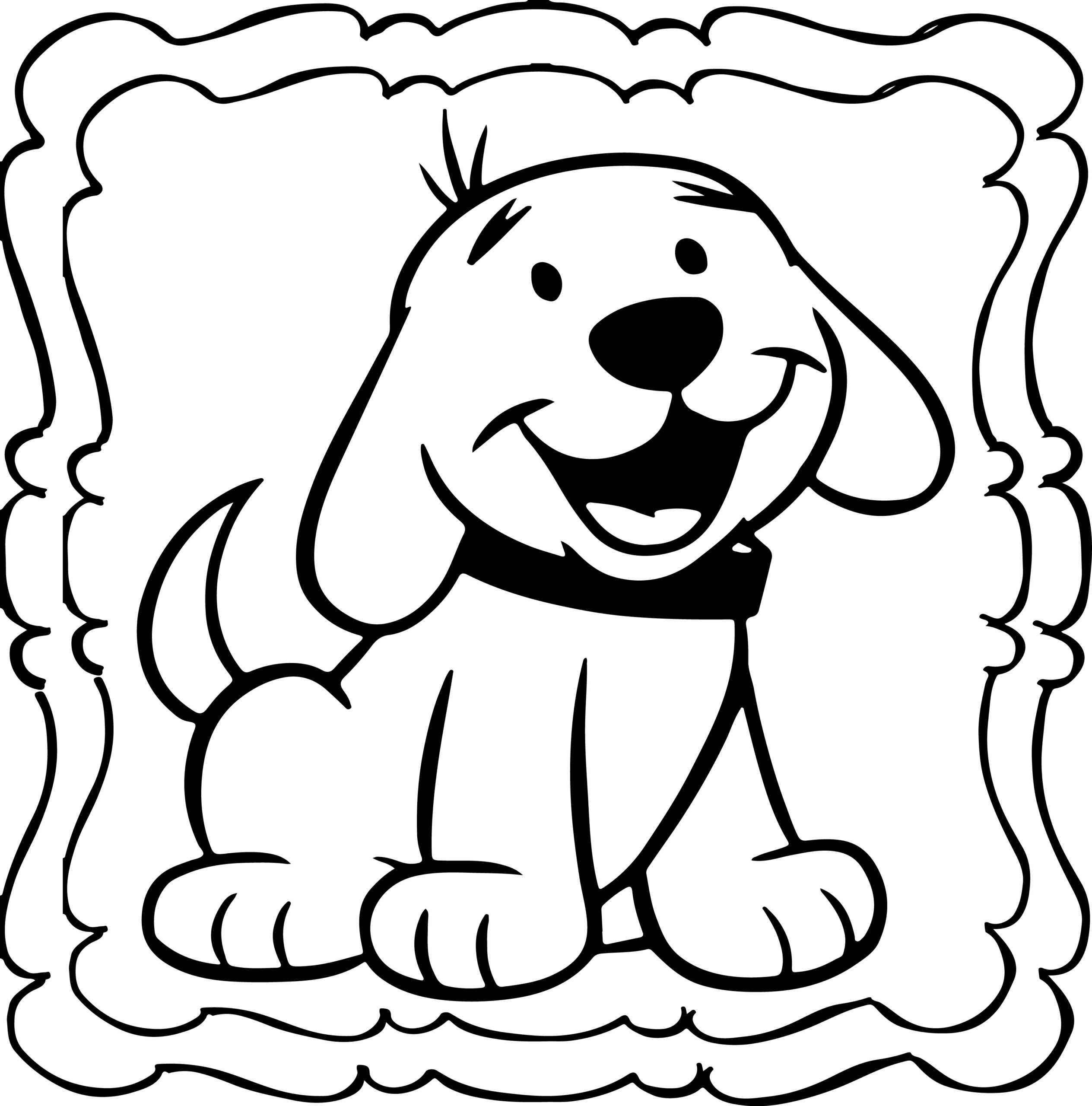 dog coloring book pages