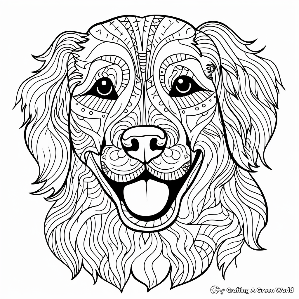 Dog Head Coloring Pages Free Printable 