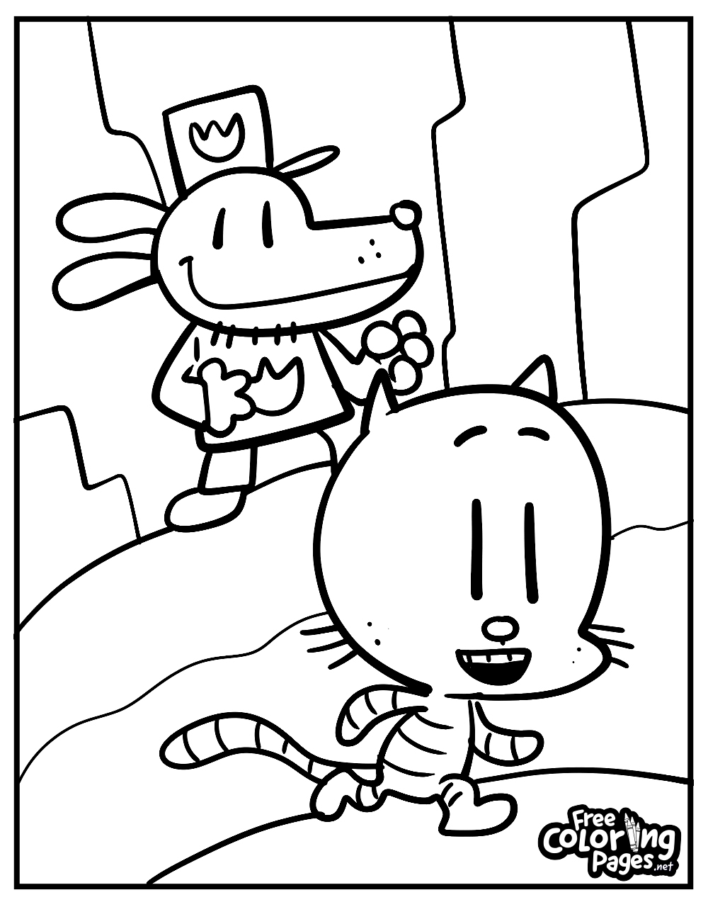 dogman coloring pages