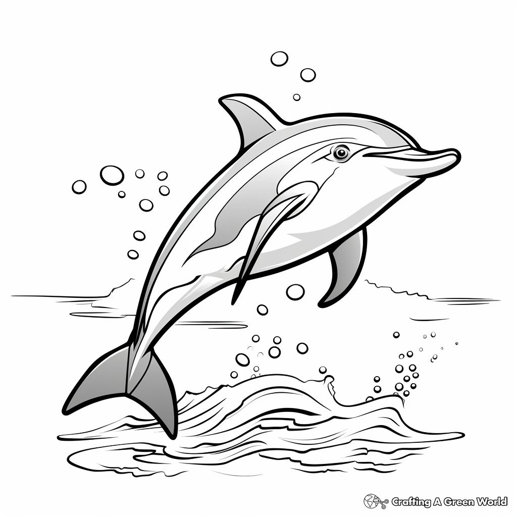 Dolphin Coloring Pages Free Printable 