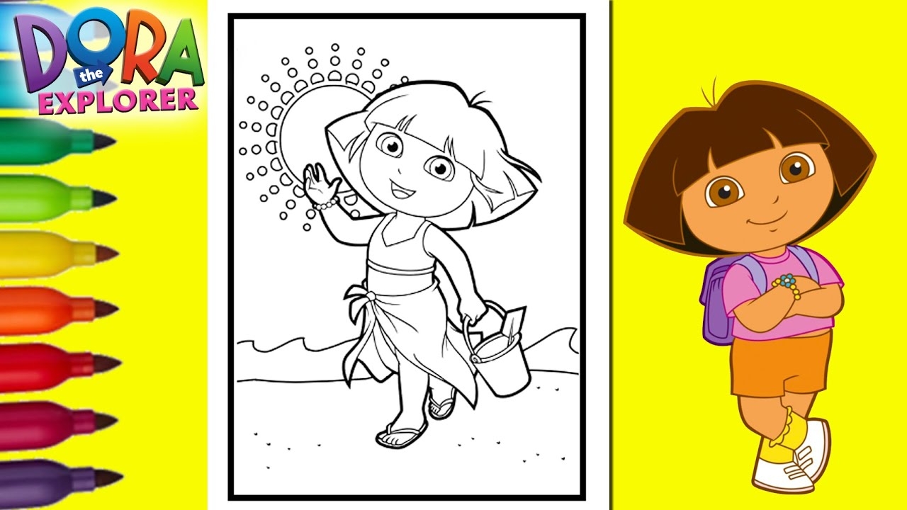 dora coloring pages