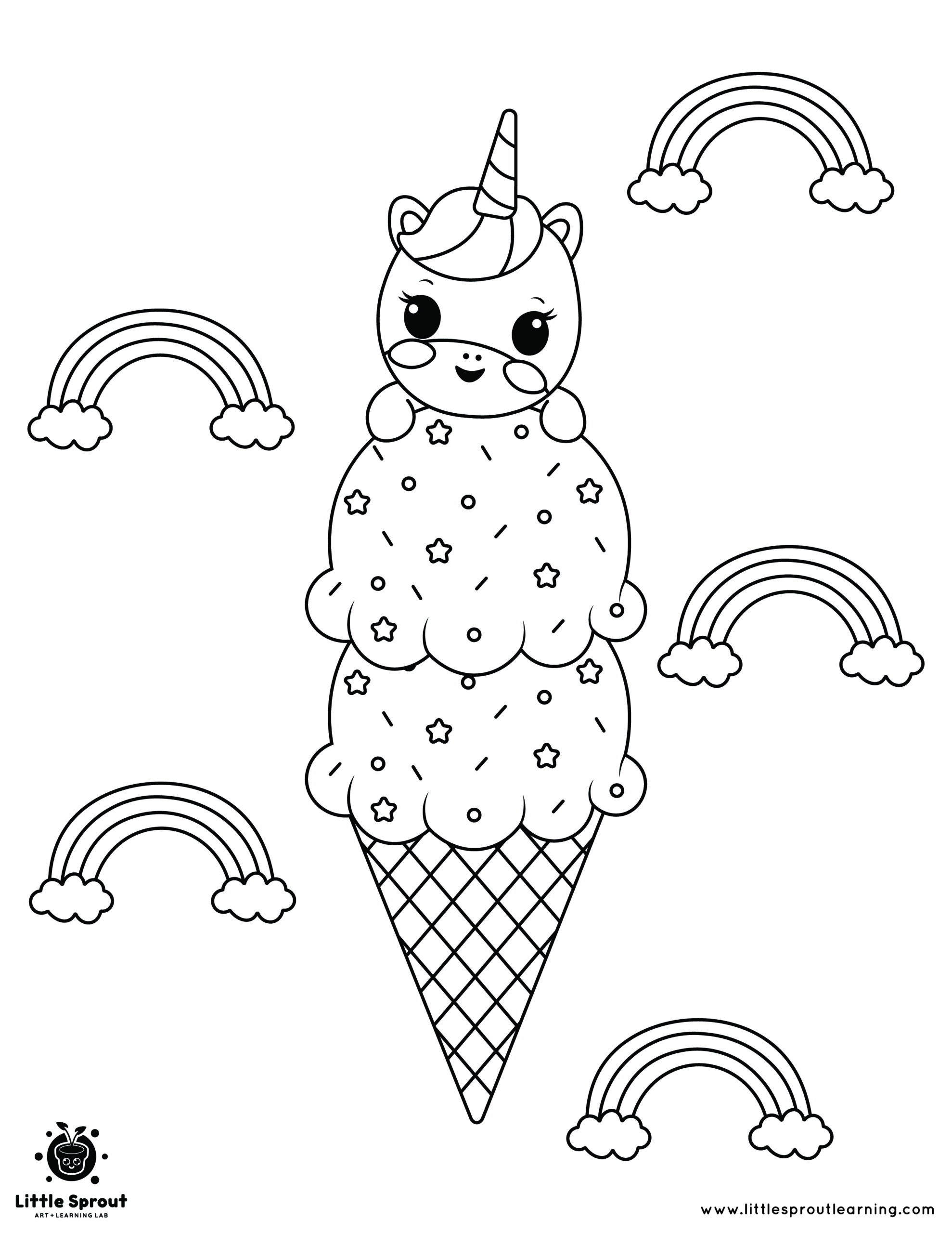 coloring pages for ice cream