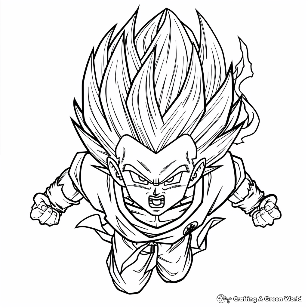 Dragon Ball Z Coloring Pages Free Printable 
