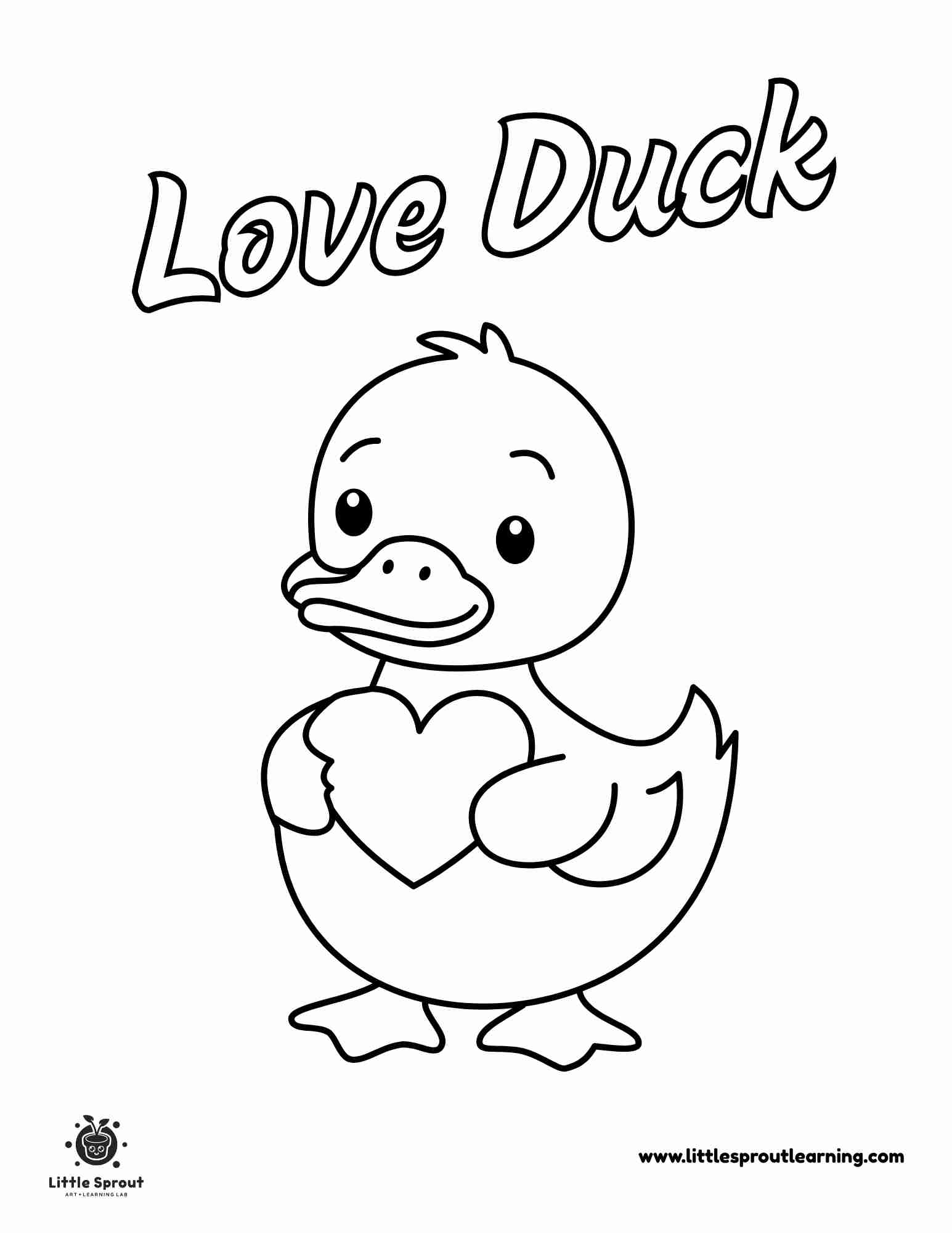 duck coloring pages