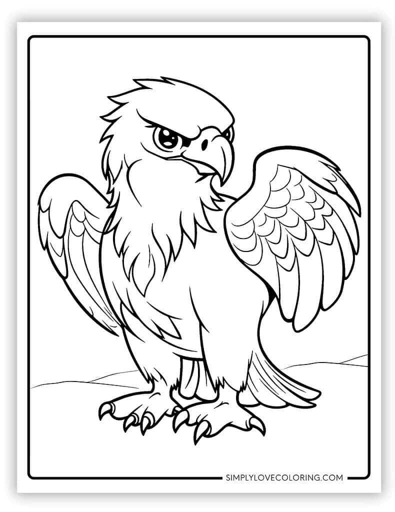 Eagle Coloring Pages Free PDF Printables Simply Love Coloring