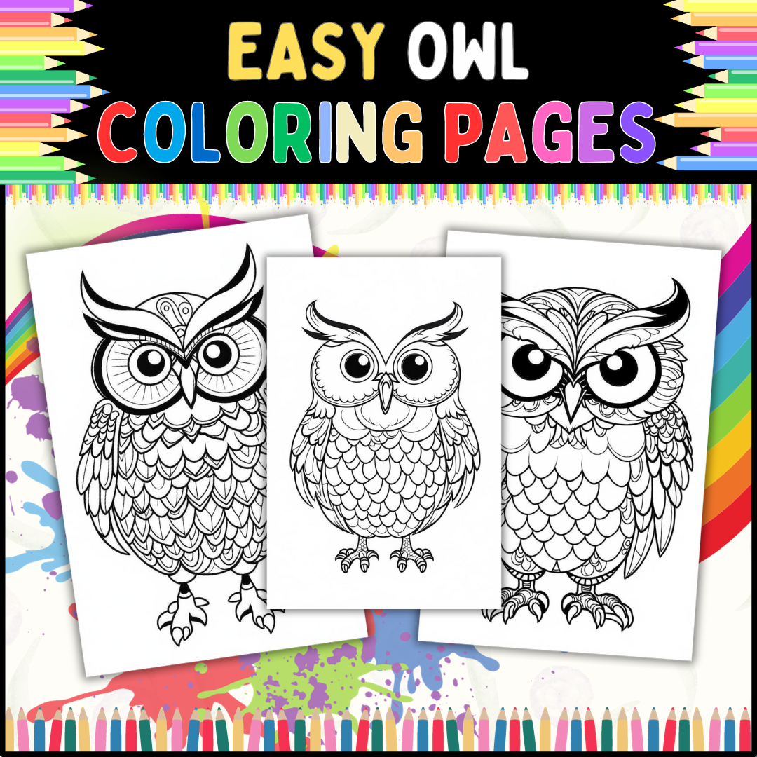 owl coloring page