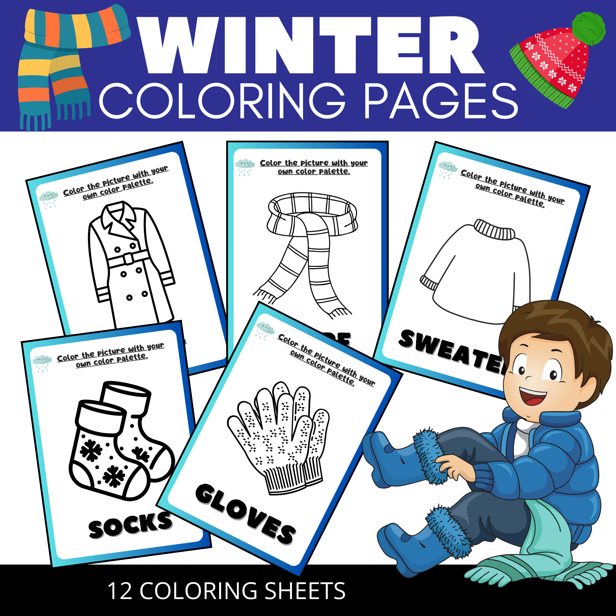 Embrace Winter s Winter Clothes Coloring Pages To Warm Your Heart Made By Teachers